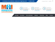 Tablet Screenshot of mnhomeimprovements.com